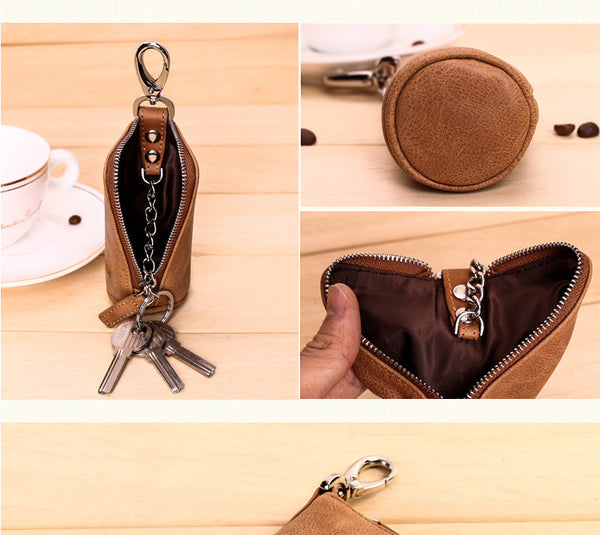 Genuine Leather Retro Key Pouch from keyrevamp