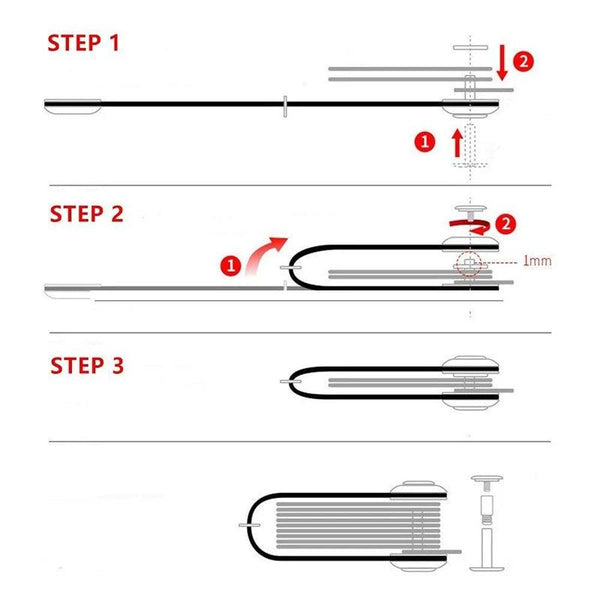 Classic Leather Compact Key Organiser from Keyrevamp - expansion diagram