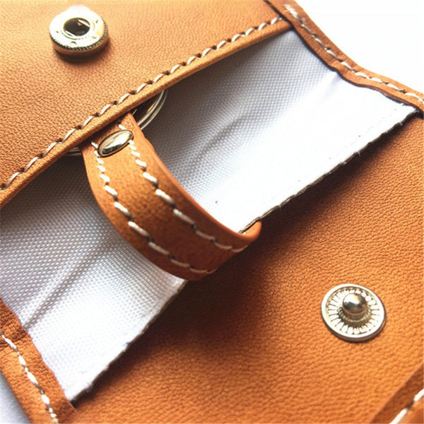 Leather Signal Blocking RFID Pouch