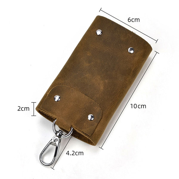 Genuine Leather Key Holder Wallet from Keyrevamp - dimensions