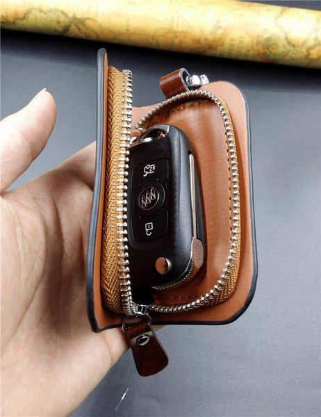 Leather Car Key Case