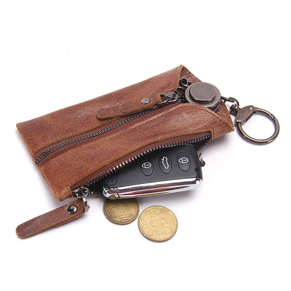 Vintage Genuine Leather Key Wallet