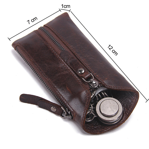 Vintage Genuine Leather Key Wallet