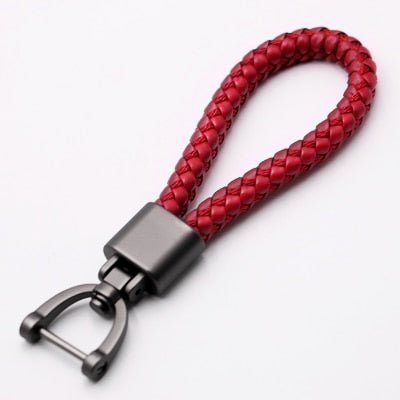 Leather 360 Degree Rotating Horseshoe Buckle Key Holder