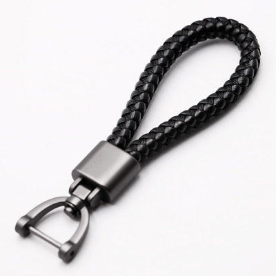 Leather 360 Degree Rotating Horseshoe Buckle Key Holder