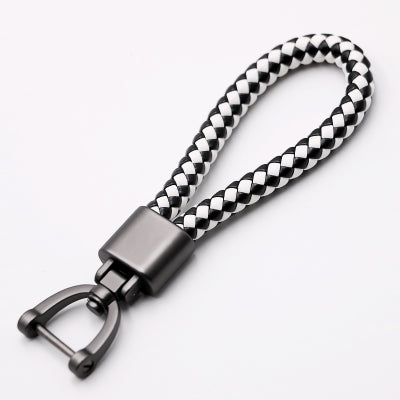 Leather 360 Degree Rotating Horseshoe Buckle Key Holder