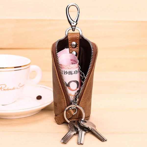 Genuine Leather Retro Key Pouch