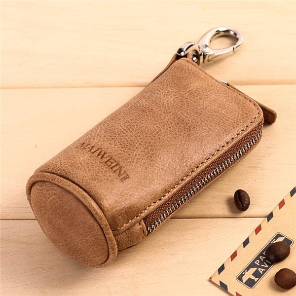 Genuine Leather Retro Key Pouch