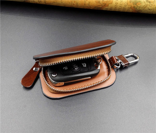 Leather Car Key Case