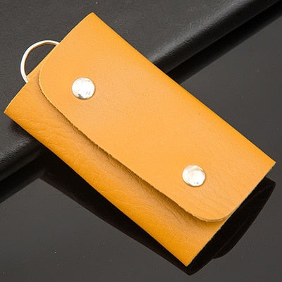 Yellow Classic Key Wallet in PU Leather from keyrevamp